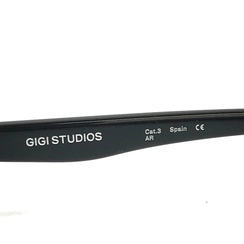 Gigi Studios Sunglasses AMBER GS1071/11 Shiny Black Frames Gradient Gray Lenses